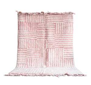 Auténtica alfombra marroquí Beni Ourain hecha a mano 100% lana grande patrón peludo alfombra para sala de estar Azilal Tapis - Product Image 5