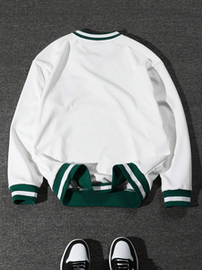 Sudaderas Pull-Over personalizadas de alta calidad para hombres Sudaderas Colorblock para hombres con estampado de logotipo al por mayor para la temporada de invierno - Product Image 2