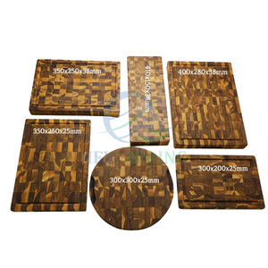 Tabla de cortar de madera de teca de alta calidad con forma rectangular al por mayor, bloques de cortar impresos con logotipo personalizado - Product Image 6