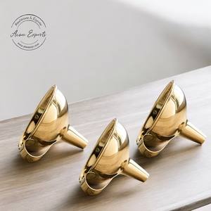 Modern Design Brass <b>Funnel</b> With Sleek Handle Polished Finished Use for Oil and Water Coffee Tea and <b>Kitchen</b> Utensils - Product Image 1