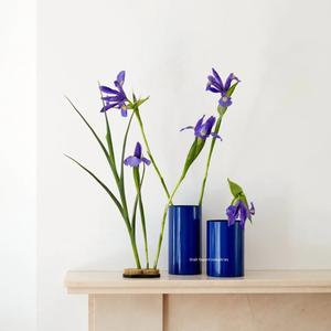 Vase à fleurs décoratif en métal de bureau forme cylindrique couleur noire pour la maison et l'hôtel décor de table vase à fleurs - Product Image 3