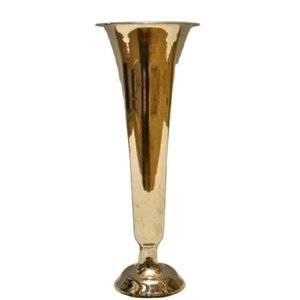 Vase en métal doré avec un design doré élégant, grand vase unique et fantaisie, décoration de vase à fleurs à prix raisonnable - Product Image 1