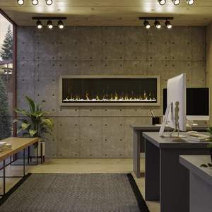 Nouvelle cheminée électrique linéaire intégrée de 60 "avec 8 thèmes de couleurs - Product Image 2