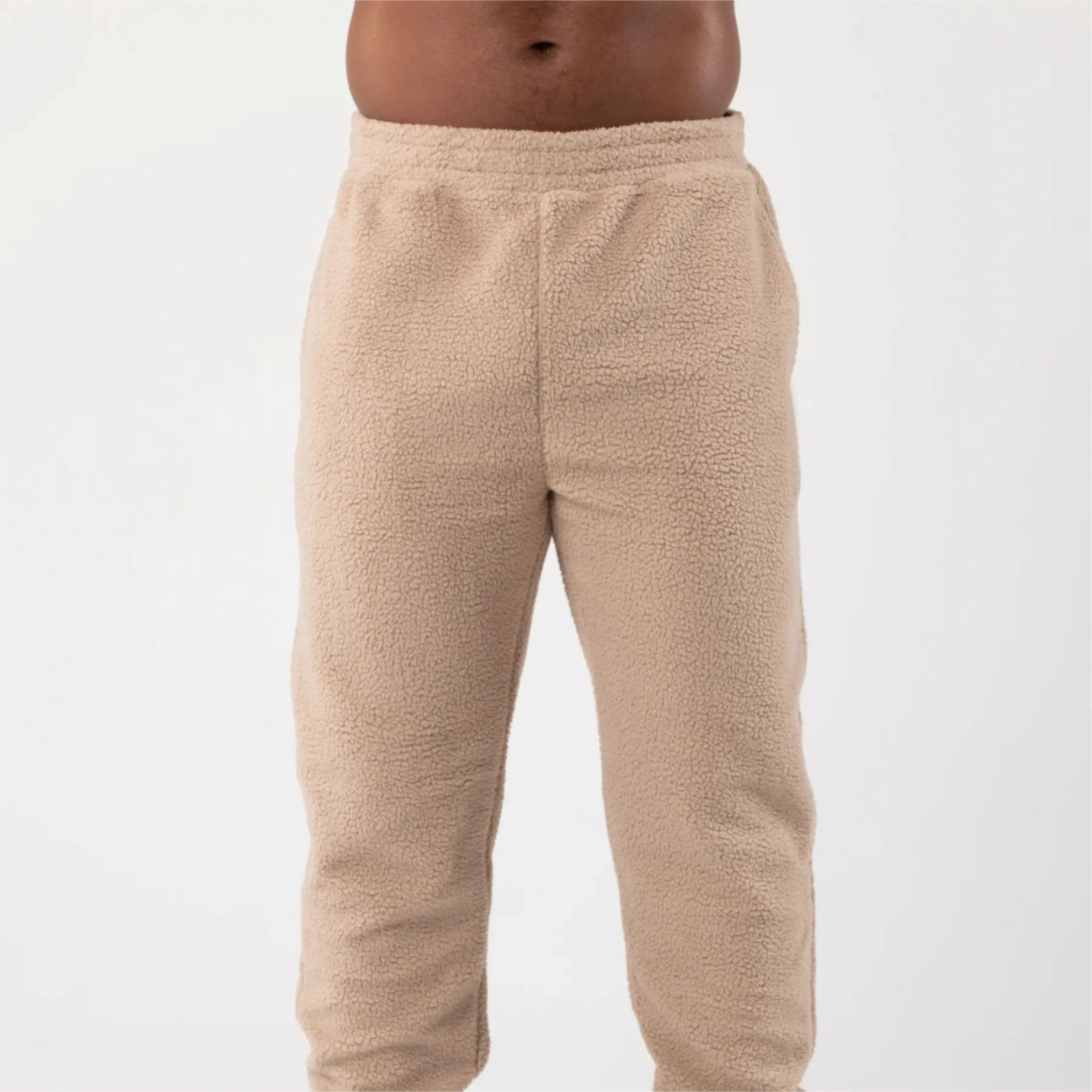 Sweat à capuche hiver avec demi-fermeture éclair OEM personnalisé pantalon baggy ensemble de pantalons en polaire Joggers pour hommes