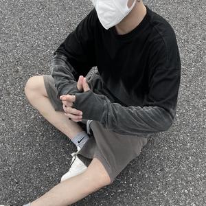 Nuevo diseño 280gsm Heavy Weight Men's Vintage Washed T-shirt Camiseta de algodón en blanco para hombres - Product Image 2