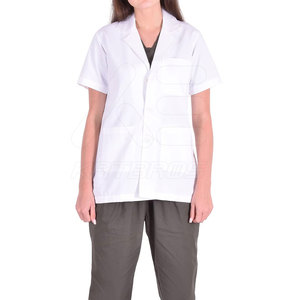 Batas de Laboratorio de Algodón 100% de Alta Calidad para Adultos, Unisex, Cómodas, para Uso Hospitalario, Precio Económico, Estilo Nuevo, Venta al Por Mayor - Product Image 3