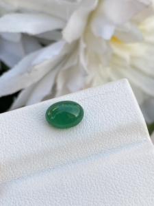 Excelente PIEDRA DE cabujón de forma ovalada de Esmeralda zambiana Natural con piedras preciosas sueltas de buena calidad de color para hacer joyas de 1,75 quilates - Product Image 2