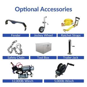 Semirremolque de Plataforma Baja de 2 Ejes, 30 Toneladas, de Acero, para Carga Pesada - Product Image 6