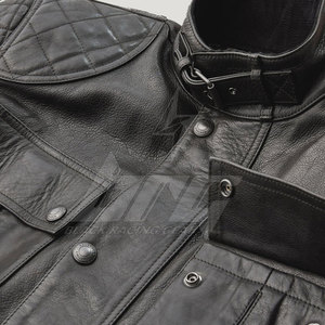 Meilleure vente dernière veste en cuir de moto de style 2025 veste d'hiver en cuir de moto personnalisée - Product Image 5