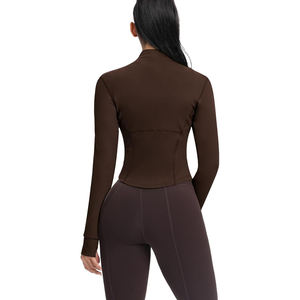 Chaqueta de Yoga para Mujer, Elástica, con Cierre Completo, Ligera, Suave, Atlética, de Nailon y Elastano, Mezcla Cómoda para Entrenamiento - Product Image 2