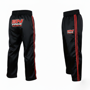 Pantalon d'arts martiaux en toile légère MMA unisexe pour enfants et adultes – Durable, respirant, décontracté, idéal pour l'entraînement de kickboxing - Product Image 4