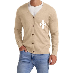Top New Wholesale Wool / Acrylic Material High Quality Custom Logo New Design <b>Men's</b> <b>Cardigan</b> Winter Sweater by ATLANTIC - Product Image 5