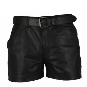 Vêtements pour hommes Nouveau style de shorts en cuir Nouveaux arrivages Vêtements décontractés Shorts en cuir pour hommes de style design supérieur - Product Image 1