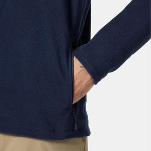 เสื้อสเวตเชิ้ตผู้ชายสีน้ำเงินแบบซิป ปี 2025/2026 ผ้าฝ้าย 100% ผ้าฟลีซย้อมสีเรียบ สำหรับฤดูหนาว มีกระเป๋า เหมาะสำหรับใส่ลำลองทุกวัน - Product Image 3