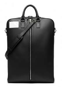 Nouvelle housse de vêtement en cuir véritable marron Grad 2026 avec organisateur et fermeture à glissière pour les voyages et l'usage quotidien - Product Image 2