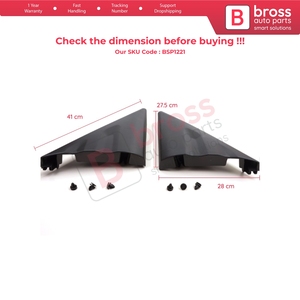 BSP1221 Side View Mirror <b>Door</b> Triangle Fender <b>Trim</b> Cover Set for Transit MK8 T18 V363 2013-2024 2016818 2016819 - Product Image 6