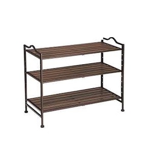 Antique Finished Steel <b>Shoe</b> <b>Bench</b> Industrial Metal Multi Tier Handmade Decorative Rack Manually Manufacture in India - Product Image 5