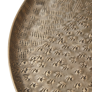 Plateau en aluminium martelé rond de la meilleure qualité pour l'utilisation de mariage d'hôtel de restaurant à bas prix - Product Image 6