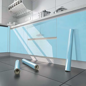 Adsorción de sonido sin aire, color sólido suave, autoadhesivo, película decorativa de PVC, parte trasera pegada, lámina de vinilo de color puro para muebles - Product Image 3
