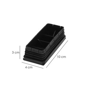 Contenitore Rettangolare in Plastica con Interno Colore Nero, 100x40 mm, Confezione da 25 Unità. - Product Image 2
