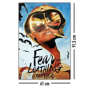 Modern Style Las Vegas <b>Poster</b> Paper Design with Fear and Disgust for Wall Decor - Product Image 4