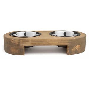 ชามไม้เซรามิกสำหรับสัตว์เลี้ยงพร้อมแผ่นยางกันลื่นเหมาะสำหรับการให้อาหารสัตว์เลี้ยงที่หลากหลายสามารถใส่อาหารสัตว์และน้ำได้ - Product Image 2