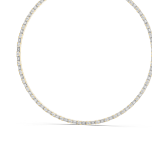 สร้อยคอเพชรแล็บโกรว์ 18.446 กะรัต ทรงกลมและทรงบาแกตต์ ทอง 18KT, 14KT, 18KT  ทองคำขาว ทองคำเหลือง ทองคำโรสโกลด์ หรูหรา สวยงาม - Product Image 3