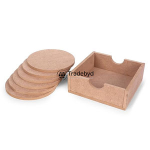 Tradebyd MDF sous-verres de fournisseur en gros de qualité supérieure impression de logo en vrac disponible tapis de boisson élégants réutilisables et durables - Product Image 4