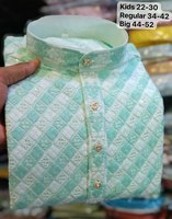 Pyjama Kurta pour hommes et enfants avec séquence travaillé par l'exportateur en gros Fabzone