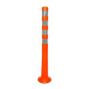 Borne de signalisation flexible en TPU, style cône, 100 x 8 cm, lot de 10, avertissement de circulation, protection IP65, installation au sol - Product Image 3