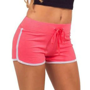 Sports été femmes Shorts taille élastique respirant toile décontracté mince chaud - Product Image 3