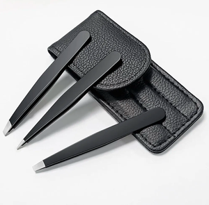 ANAAIF Lot de 3 pinces à épiler pointues professionnelles en acier inoxydable avec marque privée - Product Image 1