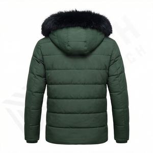 Veste parka pour homme, imperméable, chaude, à capuche, en polaire épaisse, manteau tendance, rembourré, décontracté, pour l'extérieur, vêtements d'hiver, isolé, thermique, ajusté - Product Image 2