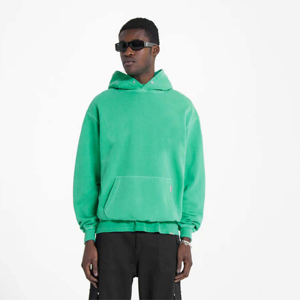 Sudaderas con Capucha para Hombre 2025, 100% Algodón, Felpa, Sólidas, Transpirables, Tejido de Punto para Invierno, Diseño de Logotipo en el Bolsillo, Personalizables - Product Image 1