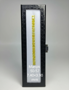 Diamante Sintético Cultivado en Laboratorio, Corte Marquesa, Color Amarillo Fantasía, Claridad VVS-VS, Diamantes Rellenos para Anillo de Compromiso - Product Image 3