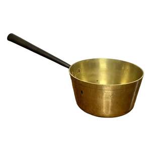 Casserole en métal au design fabuleux avec poignée en métal pour ustensiles de cuisine, hôtel, restaurant, finition cuivre poli or rose mat - Product Image 1