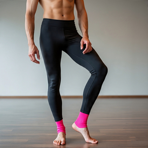 Entraînement cyclisme Leggings serrés hommes séchage rapide Compression taille haute Yoga Fitness pantalon garçons couche de Base avec poche Legging hommes - Product Image 6