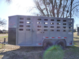 Remorques pour bétail compactes, durables, de haute sécurité, neuves et d'occasion, 6,8x16, garantie 1 an, France, petites exploitations agricoles, transport de bétail - Product Image 3