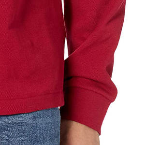 Polo de couleur unie à haute performance pour hommes Polo respirant à manches longues de haute qualité pour hommes - Product Image 6