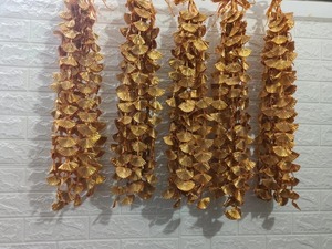 Guirlandes de grappes dorées Gota pour la décoration de plafond de scène String Party String décoratif Mandap et décor d'événement - Product Image 4