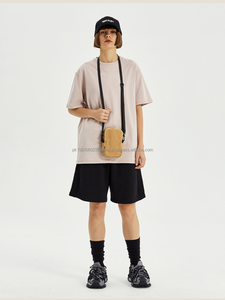 T-shirt d'été lourd à logo personnalisé pour hommes 100% coton col rond manches courtes Logo Street 270G - Product Image 3