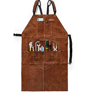 Durable Material Best Selling Comfortable Safety <b>Aprons</b> For <b>Men</b> Customized Design Leather Made Safety <b>Aprons</b> - Product Image 1
