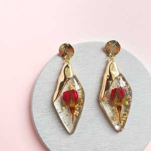 Handmade Wholesale Resin Earrings Khadim Handicrafts High Quality Fashion Jewelry Unique Designs Customized Colors Sizes for - Product Image 1