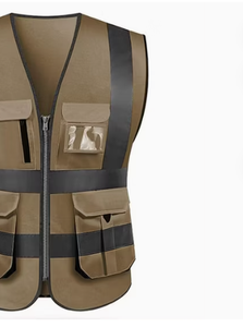 Haute qualité sécurité réfléchissant Construction travail porter gilet hiver sécurité travail porter usine prix de gros - Product Image 3