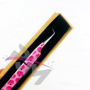 RMI Halloween Rose Couleur Papier Enduit Conception Et Pince À Cils À Pointe Argentée Et Pince À Épiler À Extension De Cils - Product Image 3