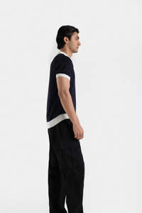 Polo de punto de verano para hombre, camiseta informal de manga corta con cuello en V, polos de manga corta de alta calidad para hombre - Product Image 5