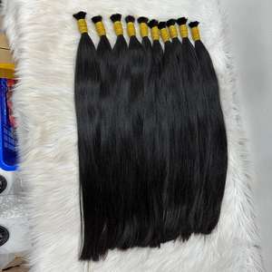 EXTENSIONES DE CABELLO HUMANO BRASILEÑO ALINEADO CUTICULA NEGRA RECTA NATURAL PURA DE DONANTE CRUDO VENTA CALIENTE - Product Image 2