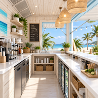 Café-restaurant Etodevice sur deux étages, conteneur maritime de 20 pieds entièrement équipé, bar mobile en conteneur avec terrasse sur le toit