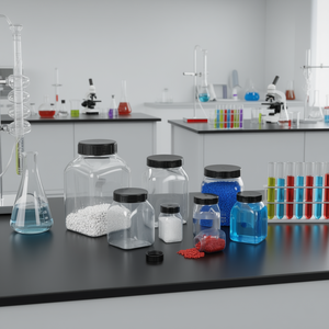 Burkle GmbH Wide Neck <b>Square</b> PVC Jar for Industrial and Laboratory Use Laboratory Bottles - Product Image 3