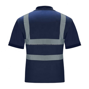 Camiseta Polo de Alta Visibilidad con Logotipo Personalizado para Hombre, 100% Manga Corta, Ropa de Seguridad Reflectante, Camisetas de Trabajo de Seguridad de Manga Larga, Color Sólido - Product Image 4